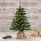 18" Unlit Downswept Mini Village Pine Artificial Christmas Tree in Burlap Base